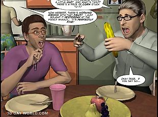 Cuming out american style 3d gay comics