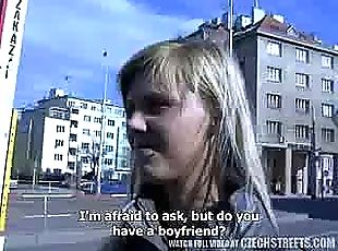 CZECH STREETS Ilona takes cash for public sex